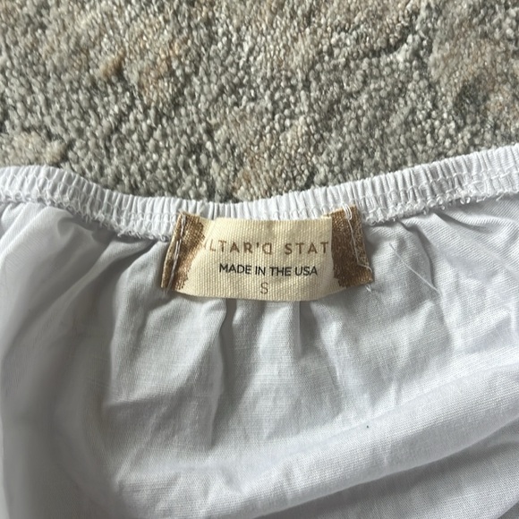 Altar’d State crop top, white, size small - Picture 3 of 3